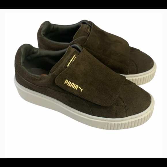 puma olive green shoes